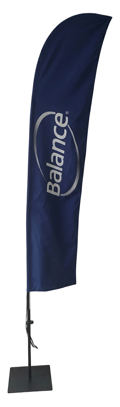Bandera forma recta talla S al por mayor en Bogotá para publicidad BTL - VENDEX