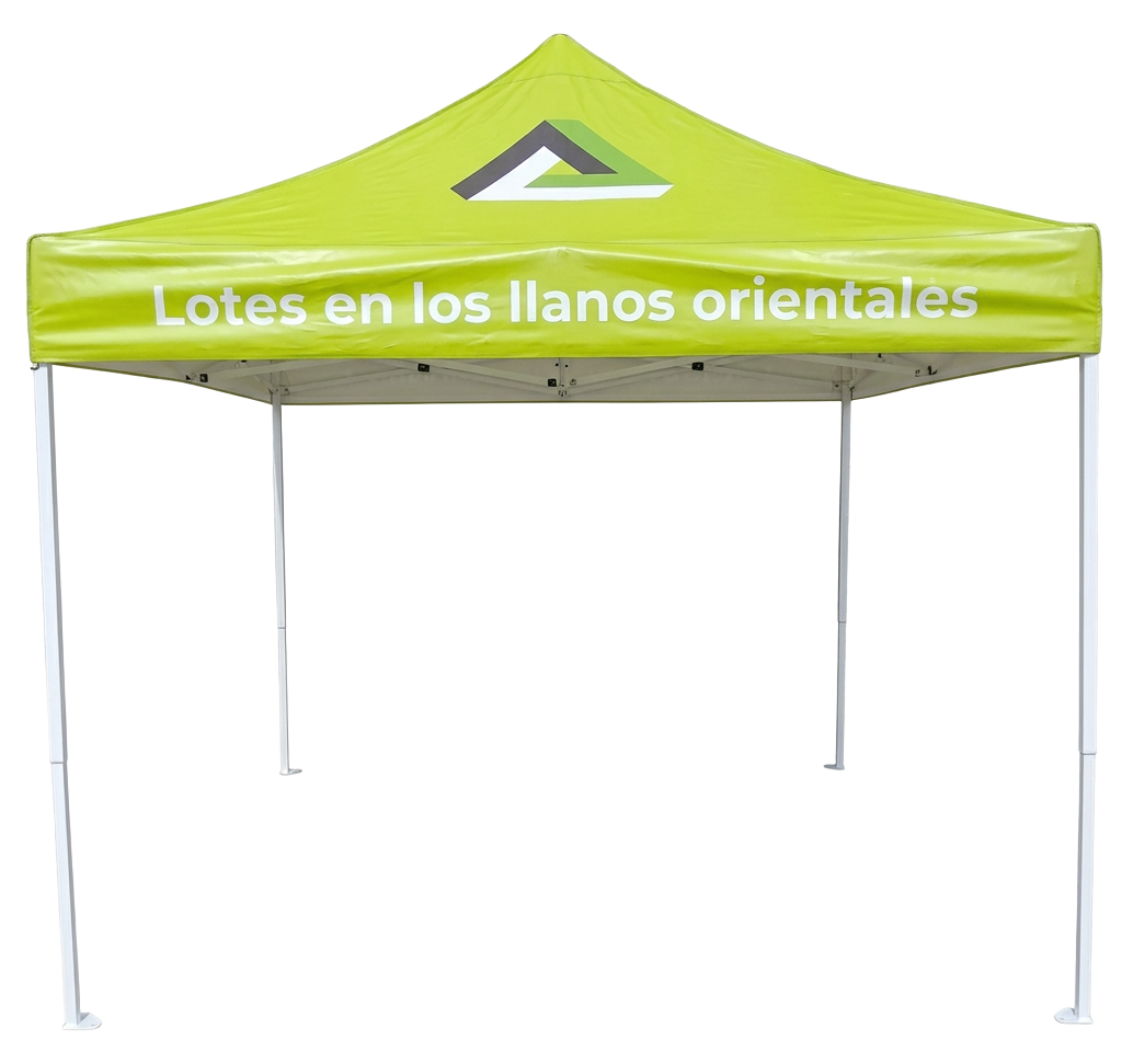 Carpa plegable 3 × 3 m en poliéster al por mayor en Bogotá para publicidad BTL - VENDEX